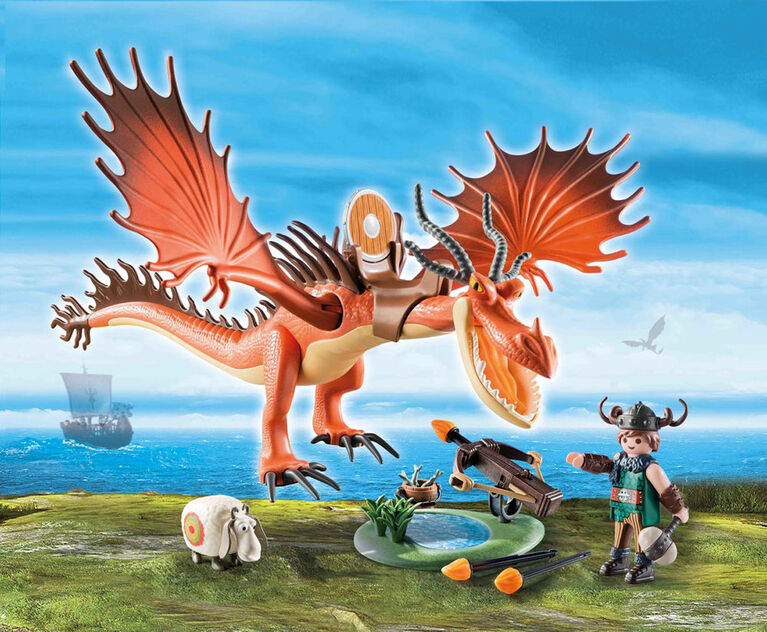 Playmobil - How To Train Your Dragon - Snotlout with Hookfang