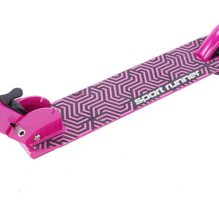 Trottinette sport runner premium 120 mm rose