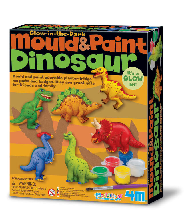 4M Mould & Paint Glow Dinos - English Edition