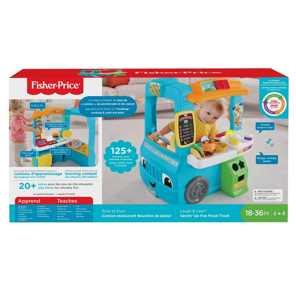 Fisher Price Laugh Learn Servin Up Fun Food Truck French Edition