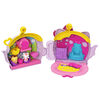 Hello Kitty Tea Party Compact (4.9-in / 12.5-cm) with 2 Sanrio Minis Figures, Stationery Notepad and Accessories