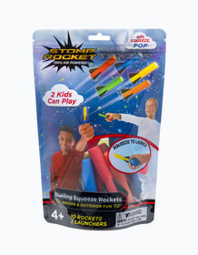 Stomp Rocket Dueling Squeeze, 10 Rockets