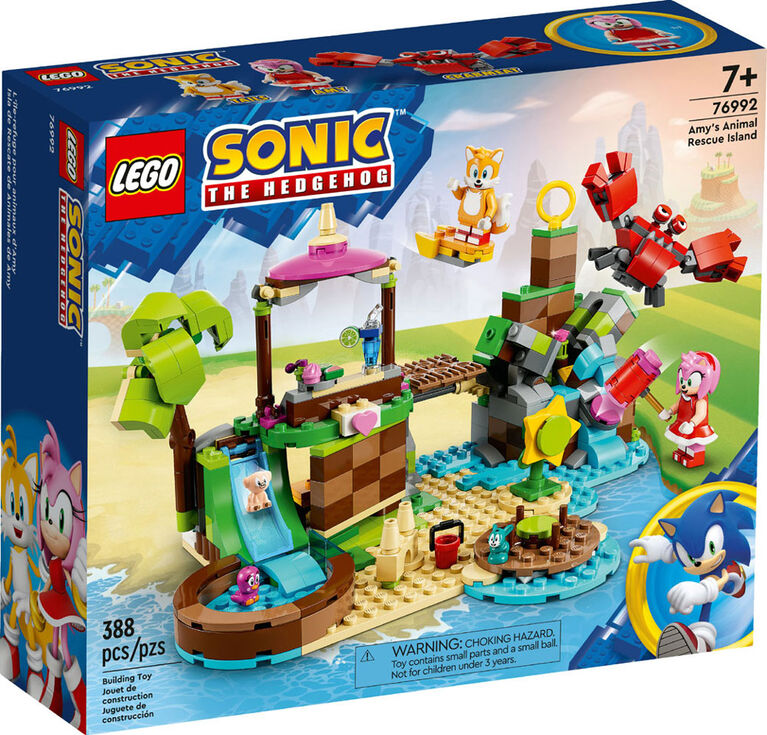 LEGO Sonic the Hedgehog L'île-refuge pour animaux d'Amy 76992 Ensemble de jeu de construction (388 pièces)