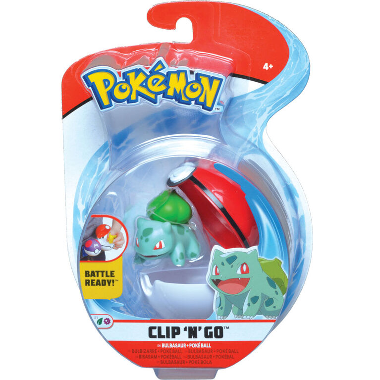 Pokémon Clip 'N' Go - Bulbizarre no 1 (Bulbasaur) et ballon Poké - Édition anglaise