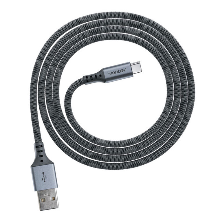 Ventev 506454 Metallic Charge/Sync cable USB C 4ft  Gris