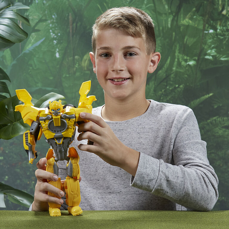 Transformers Toys Transformers: Rise of the Beasts Movie Bumblebee 2-in-1 Converting Mask, 9-inch