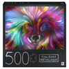 500-Piece Jigsaw Puzzle with Foil Accents, Dog Paint