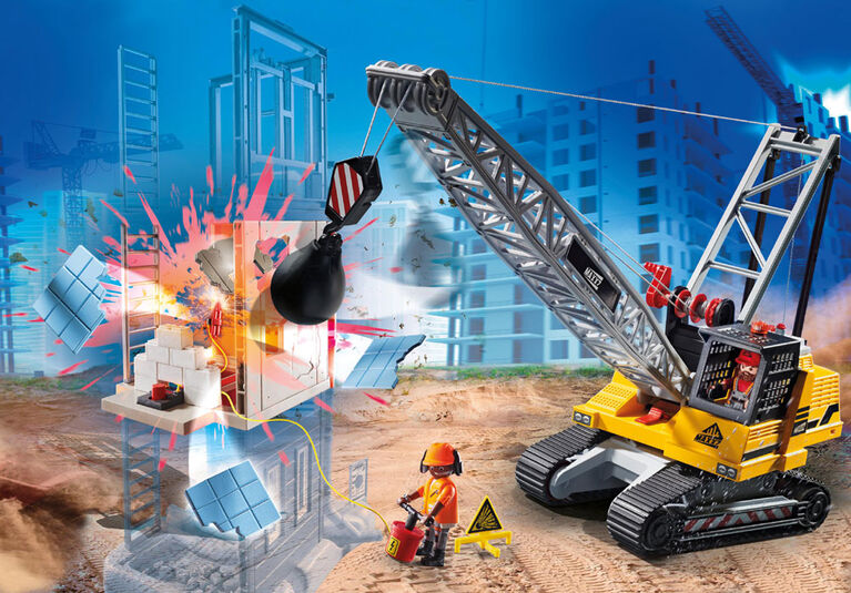Playmobil - Cable Excavator with Building Section