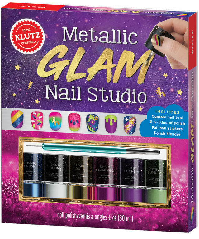 Klutz - Metallic Glam Nail Studio - English Edition