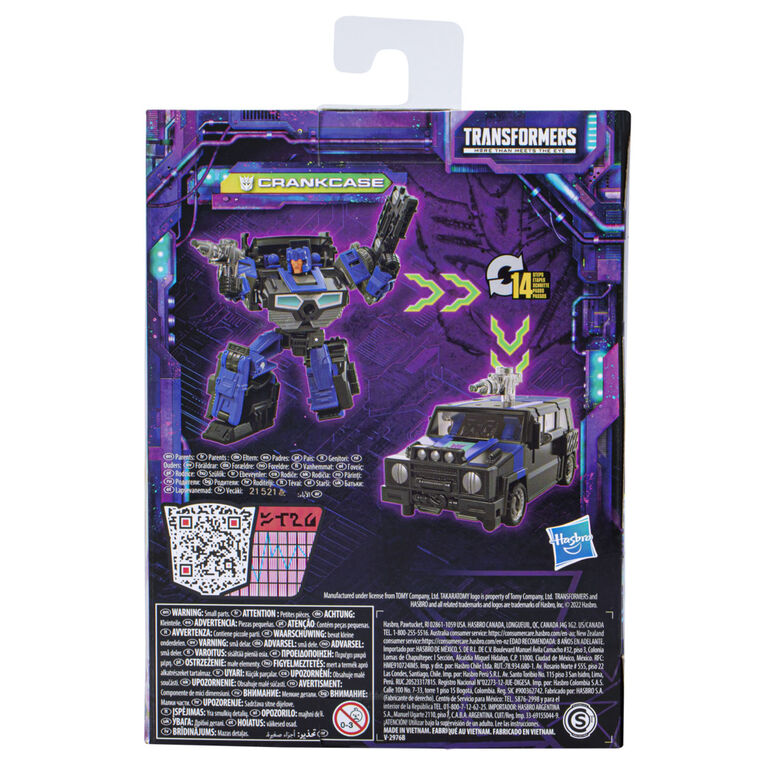 Transformers Toys Generations Legacy Deluxe Crankcase Action Figure, 5.5-inch