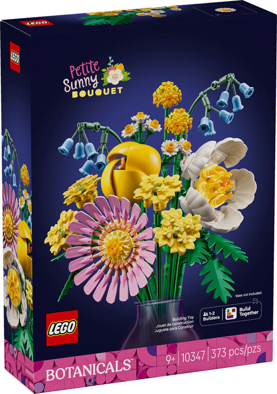 LEGO Botanicals Petite Sunny Bouquet Flower Set - Building Toy for Kids 9+ - Room Decor - 10347