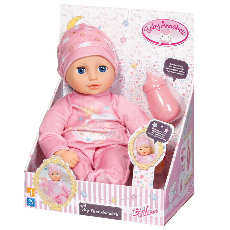 Poupon Baby Annabell de 30 cm avec bonnet