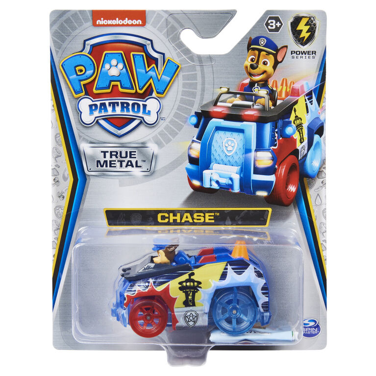 PAW Patrol, True Metal Chase Collectible Die-Cast Vehicle, Power Series 1:55 Scale