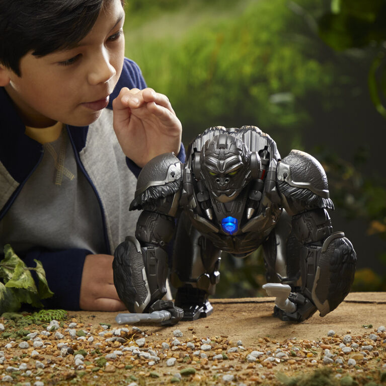 Transformers: Rise of the Beasts Command & Convert Animatronic Optimus Primal 12.5 Inch Electronic Toy