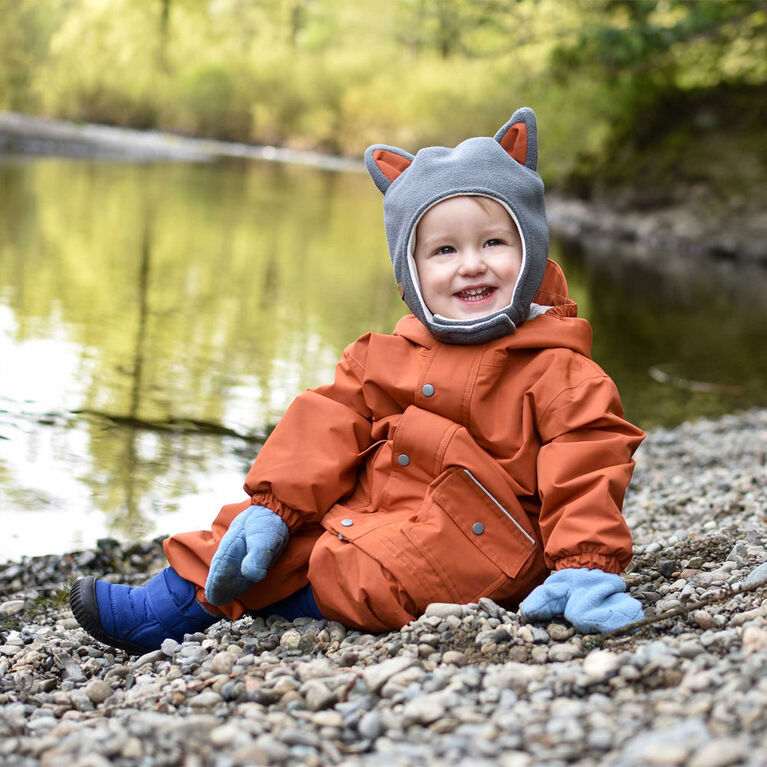 Chapeaux Animaux en Polaire pour Enfants | Renard Gris