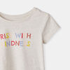 RISE Little Earthling Aline Tee Lt Grey Rise Kindneshort Sleeve