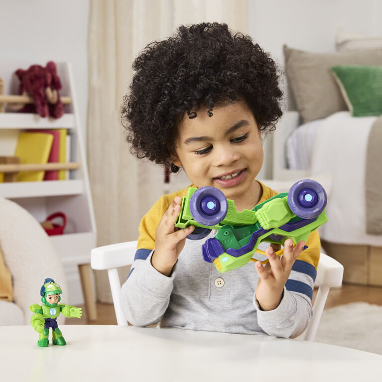 Marvel Iron Man and his Awesome Friends Iron Hulk 2-In-1 Mech Suit & Vehicle, Action Figure & Toy Vehicle