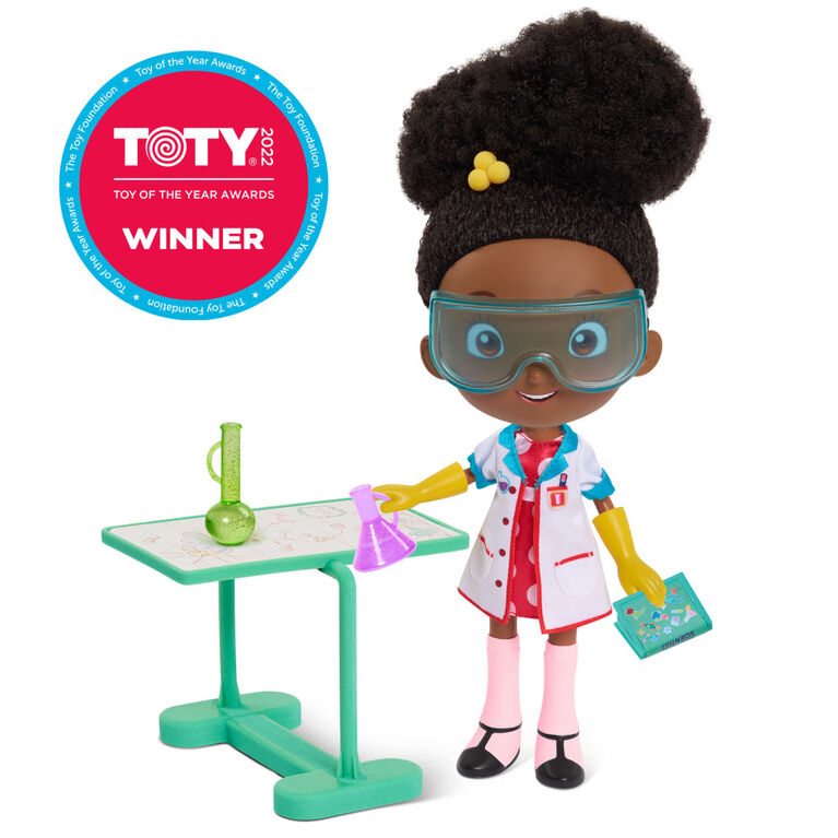 Ada Twist, Scientist Ada Twist Lab Doll, 12.5 Inch Interactive Doll with Research Lab Accessories, Talks and Sings the "The Brainstorm Song"