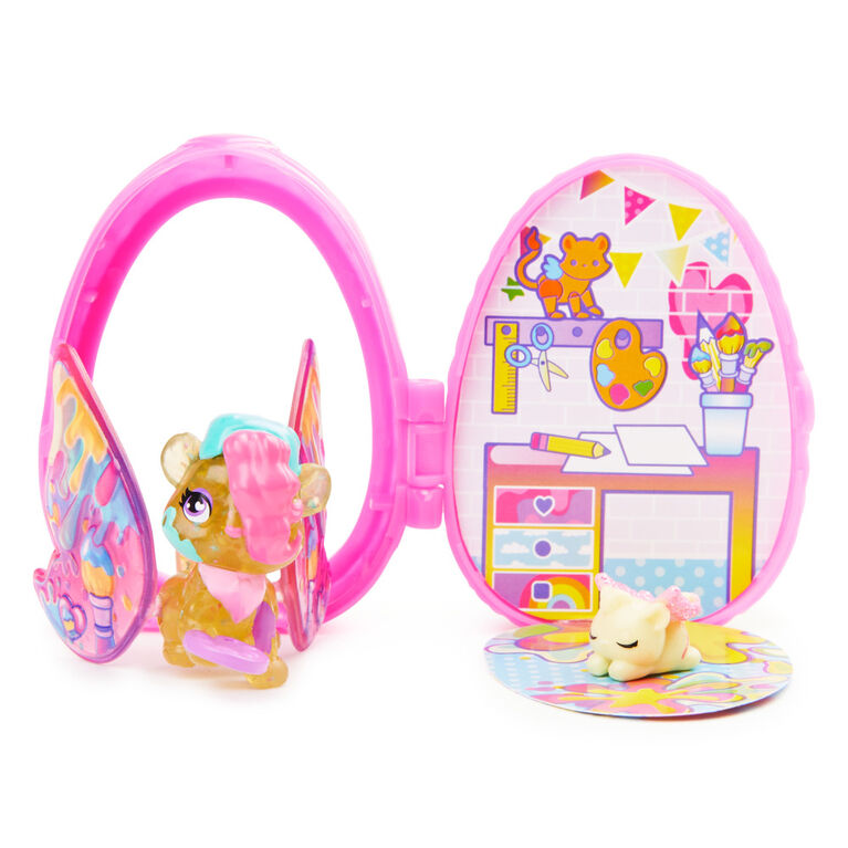 Hatchimals CollEGGtibles, Sibling Pack with 1 Big Kid, 1 Baby Character and Reusable Egg (Style May Vary)
