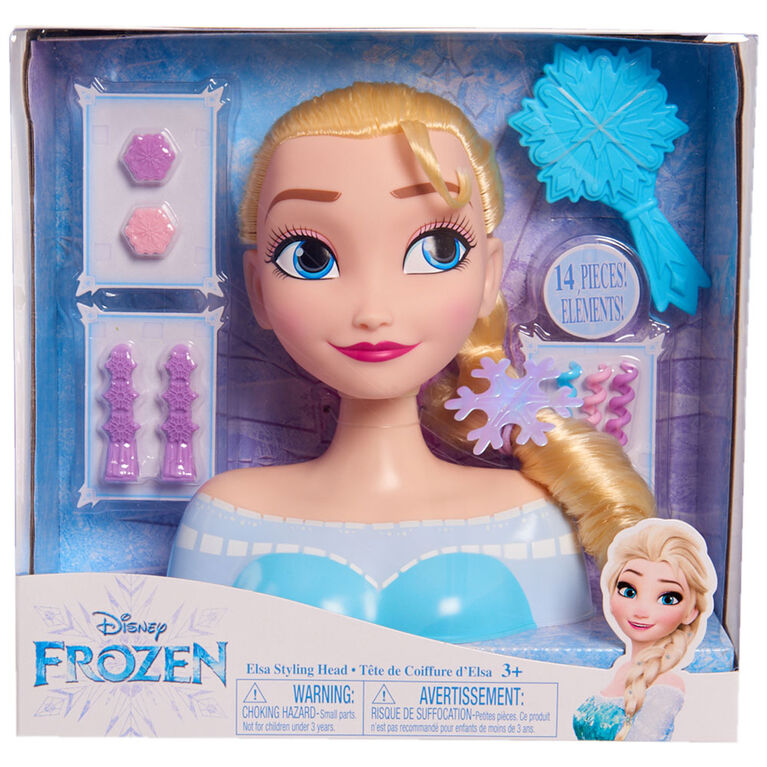 Tête de Coiffure d'Elsa de La Reine Des Neiges Disney