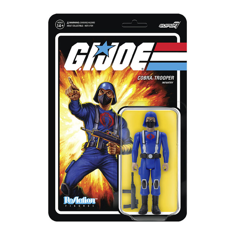 G.I. Joe ReAction Figures Wave 1 - Cobra Trooper H-Back (Tan)
