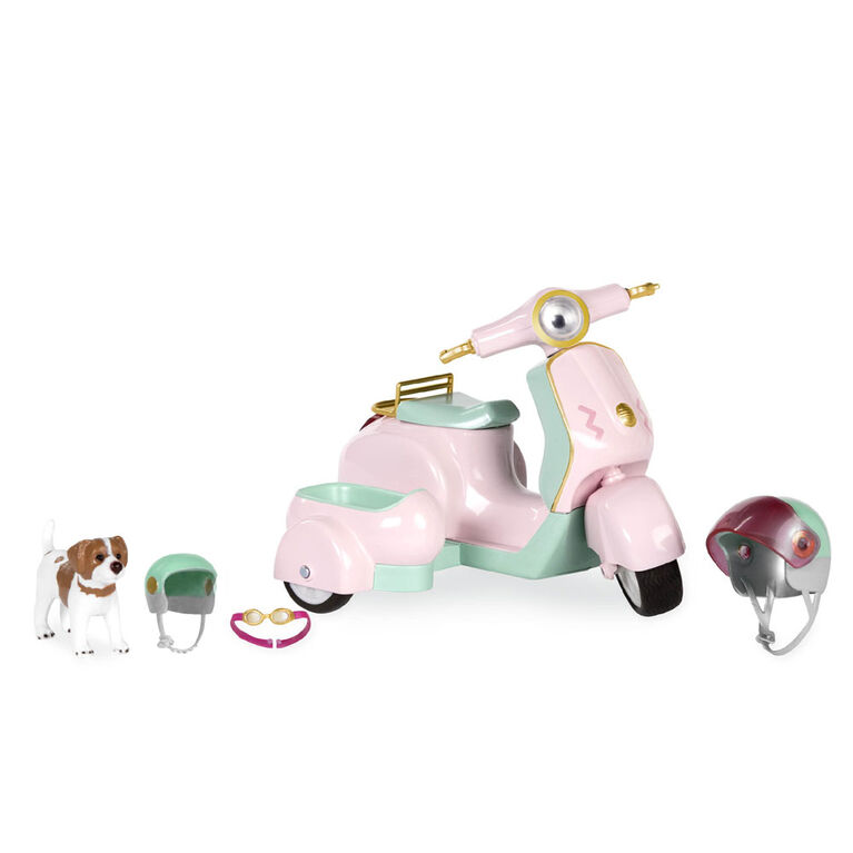 Lori, Let's Go For A Spin Scooter, Scooter Playset for 6-inch Dolls