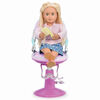 Our Generation, Sitting Pretty Salon Chair, Hairstyling Playset for 18-inch Dolls - Purple