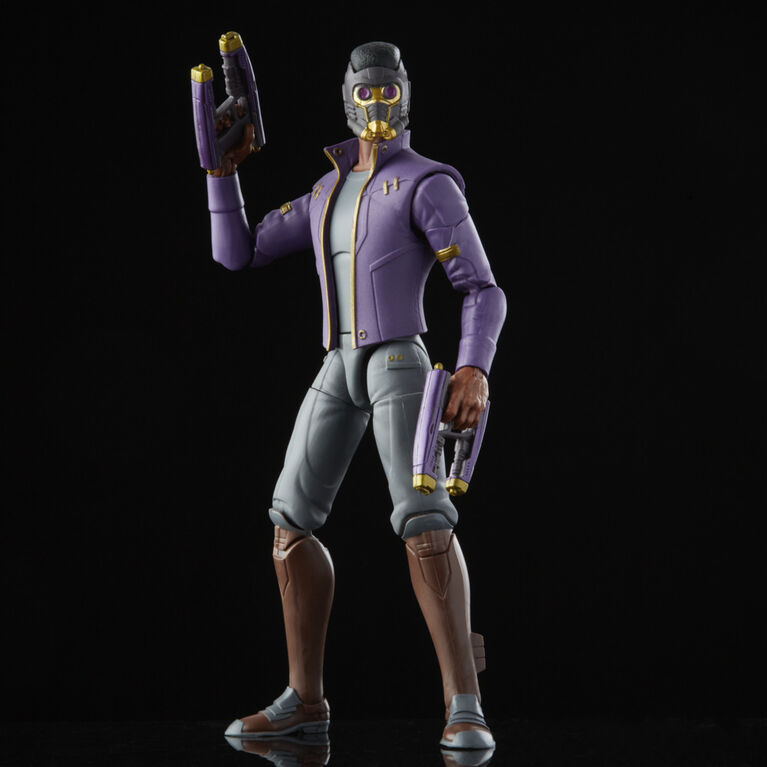 Marvel Legends Series 6-inch Scale Action Figure Toy T'Challa Star-Lord  and Build-A-Figure Part