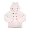 Baby Mode 2 Piece Hooded Knit Set: Pink 3-6M