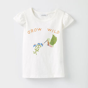 RISE Little Earthling all aflutter tee