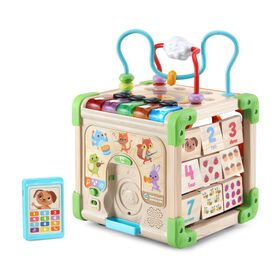 LeapFrog Touch and Learn Wooden Activity Cube - TRU Exclusive - English Edition