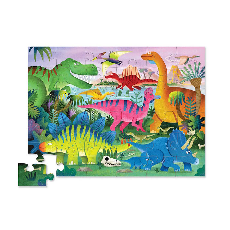 36-pc Puzzle/Dino Land
