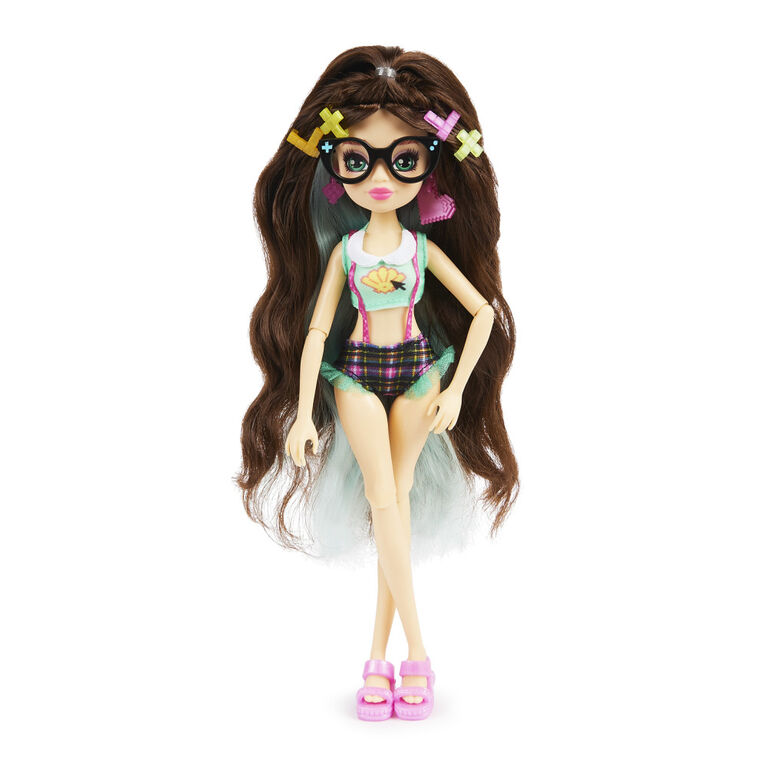 Mermaid High, Spring Break Raynea Mermaid Doll and Accessories with Removable Tail and Color Change Hair Streak