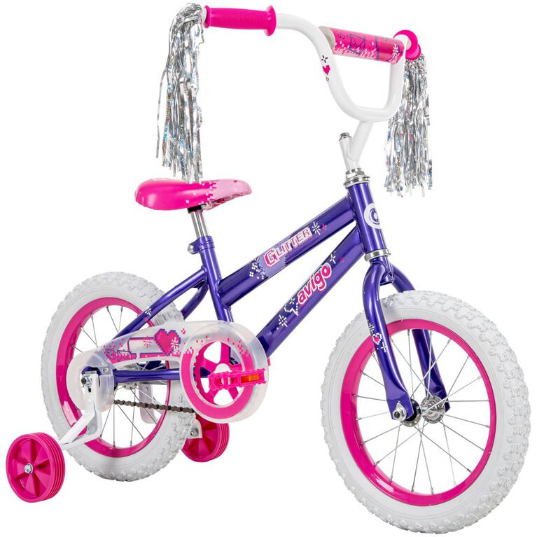 Avigo Glitter, 14 inch Bike Purple and Pink