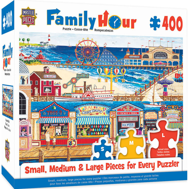 Family Hour Ocean Park Grand Puzzle De 400 Pièces Par Art Poulin