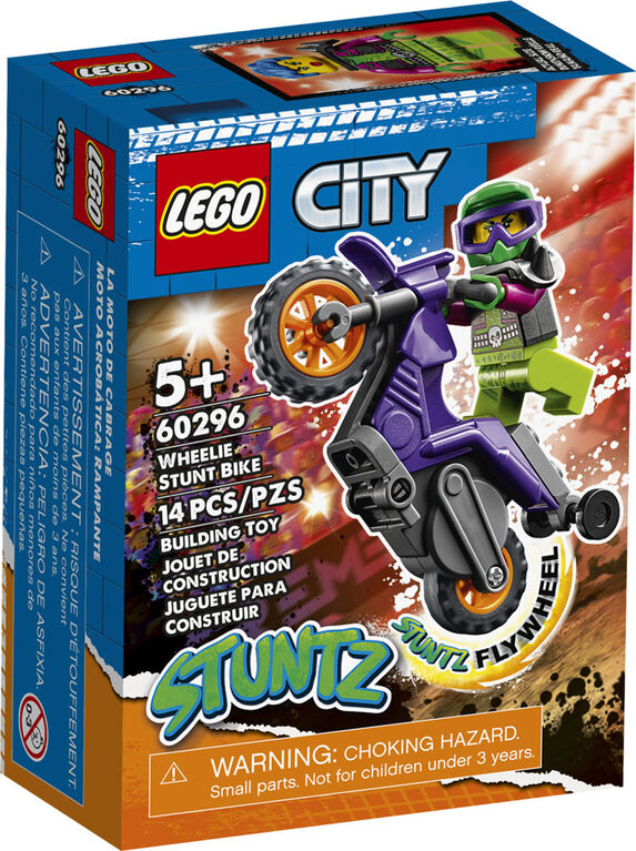 LEGO City Stuntz Wheelie Stunt Bike 60296 (14 pieces)
