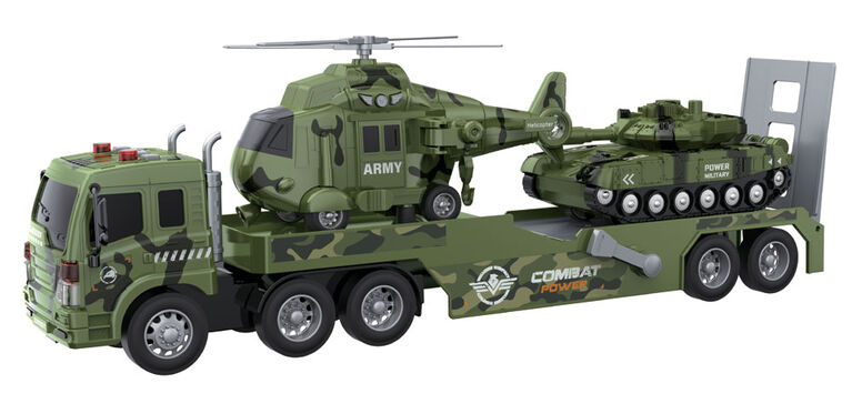 Dragon Wheels Friction Powered Military Transport Truck