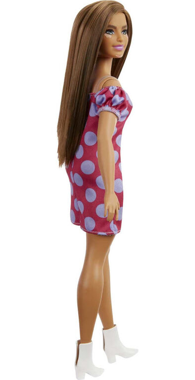 Barbie Fashionistas Doll #171, Curvy, Vitiligo, Long Brunette Hair