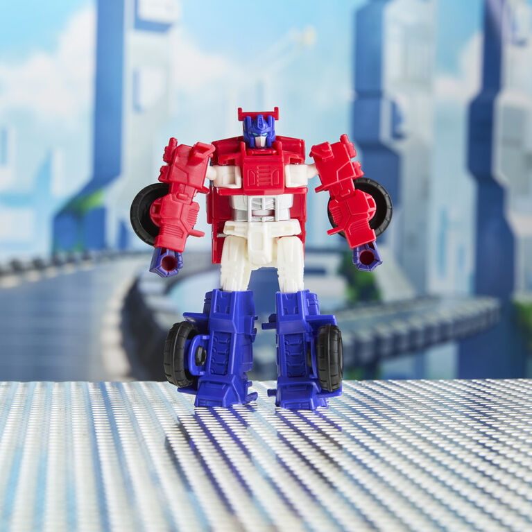 Transformers CYBERWORLD Cyber Changers Optimus Prime Action Figure