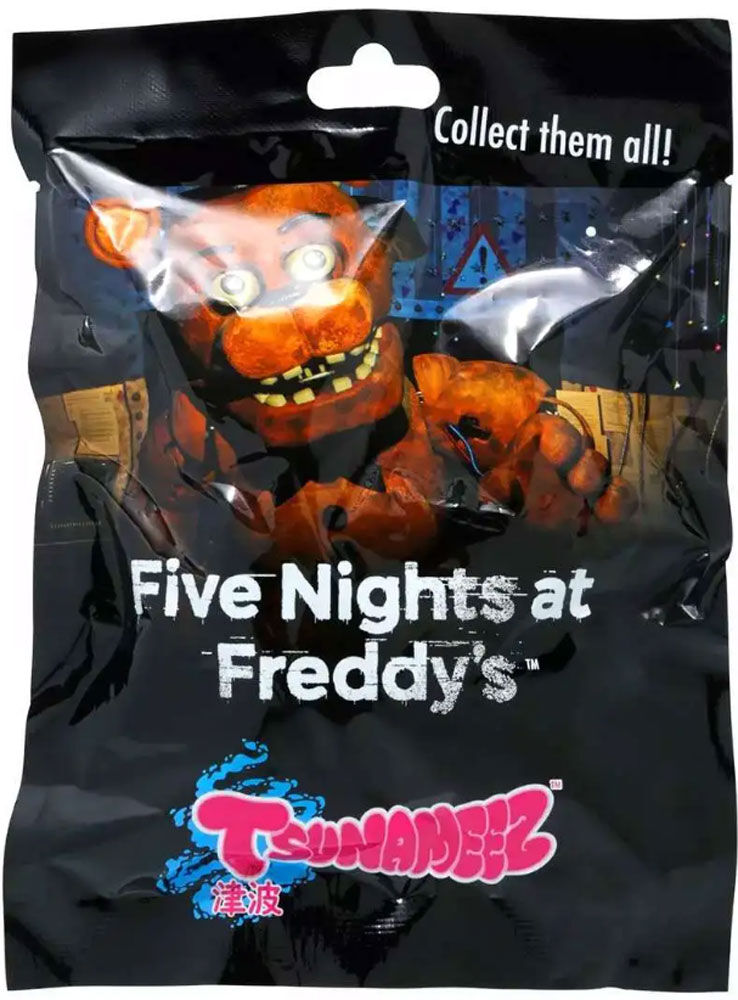 Five Nights at Freddy's Tsunameez Keychain Mystery Bags - 1 per order, colour may vary (Each sold separately, selected at Random)