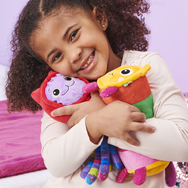 Gabby's Dollhouse, Peluche Purr-ific Plush Pillow Cat de 20,3 cm