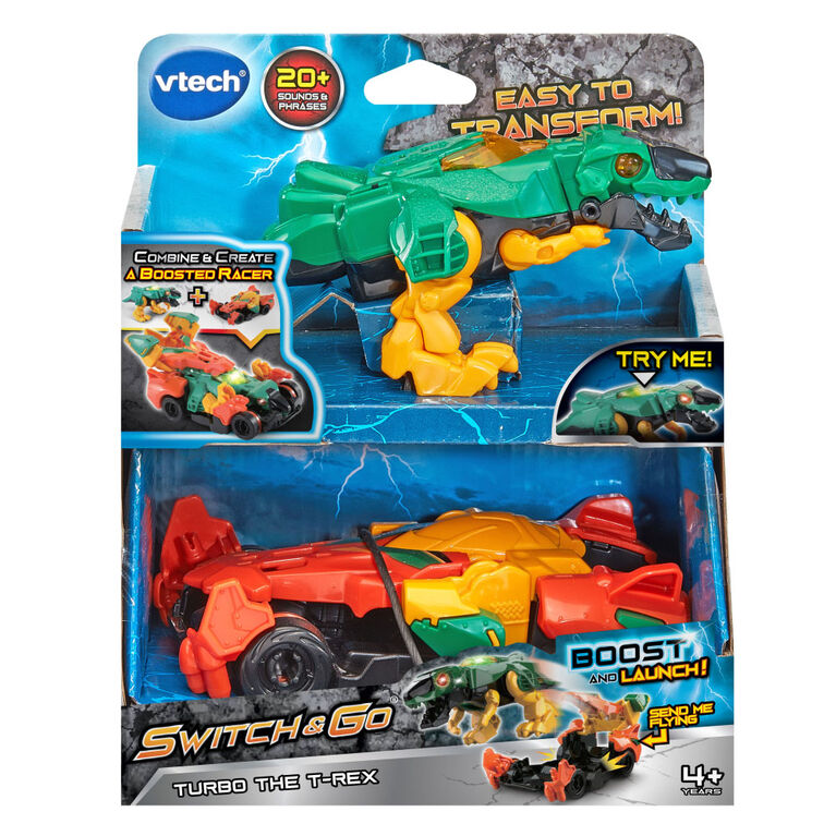 VTech Switch & Go Boost Turbo the T-Rex - English Edition
