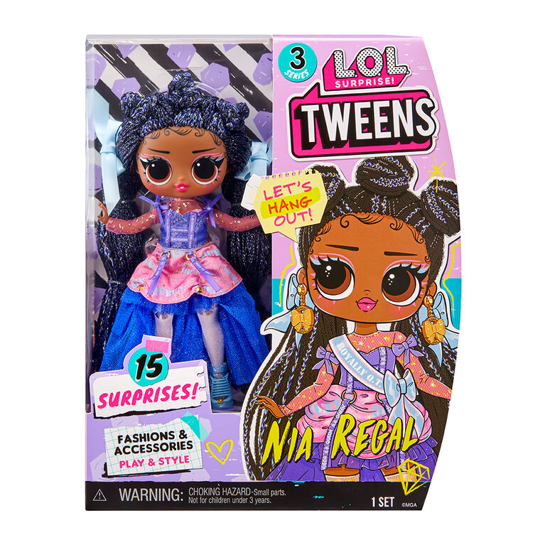 LOL Surprise Tween Series 3 Fashion Doll Nia Regal with 15 Surprises