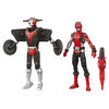 Power Rangers Beast Morphers, figurines Ranger rouge et Morphin Cruise Beastbot