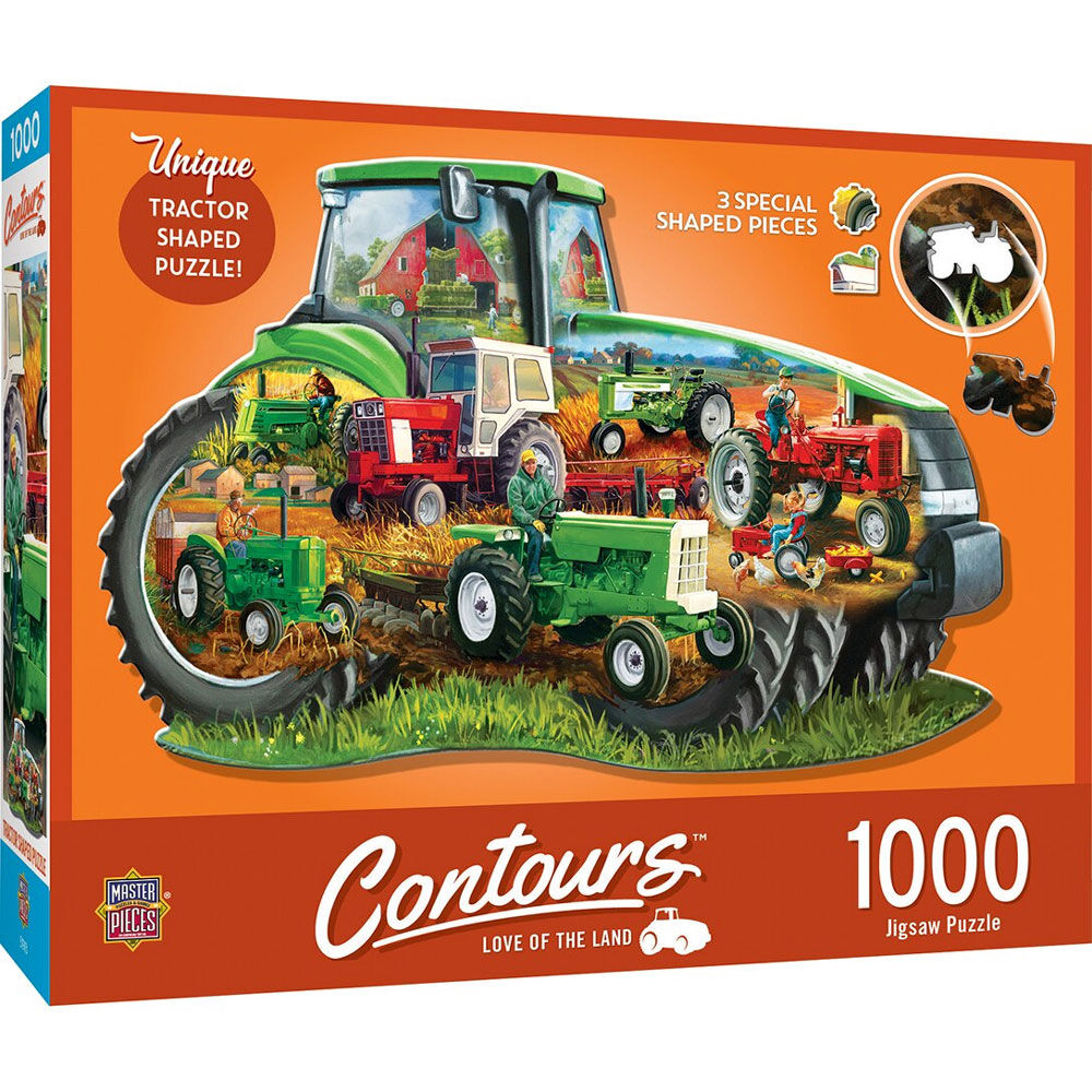 Contours - Love Of The Land - 1000 Piece Shaped Jigsaw Puzzle
