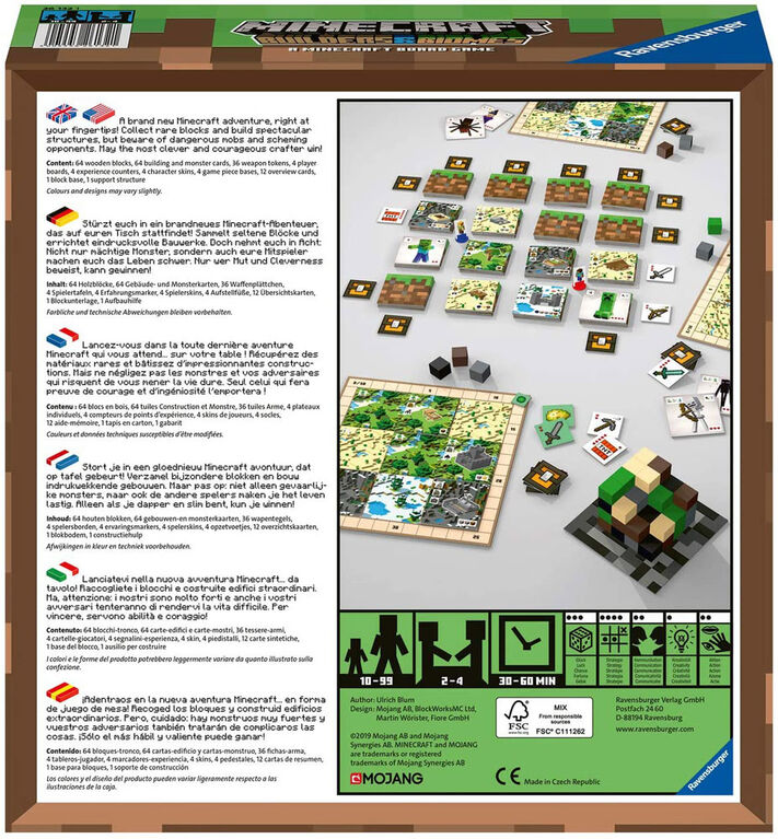 Ravensburger Minecraft Builders Biomes Board Game English Edition Toys R Us Canada