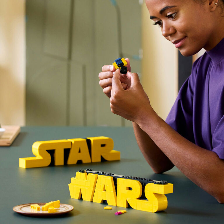 LEGO Star Wars Le logo Star Wars en briques, Logo, Ensemble de modèle à construire pour adultes, Décoration 75407