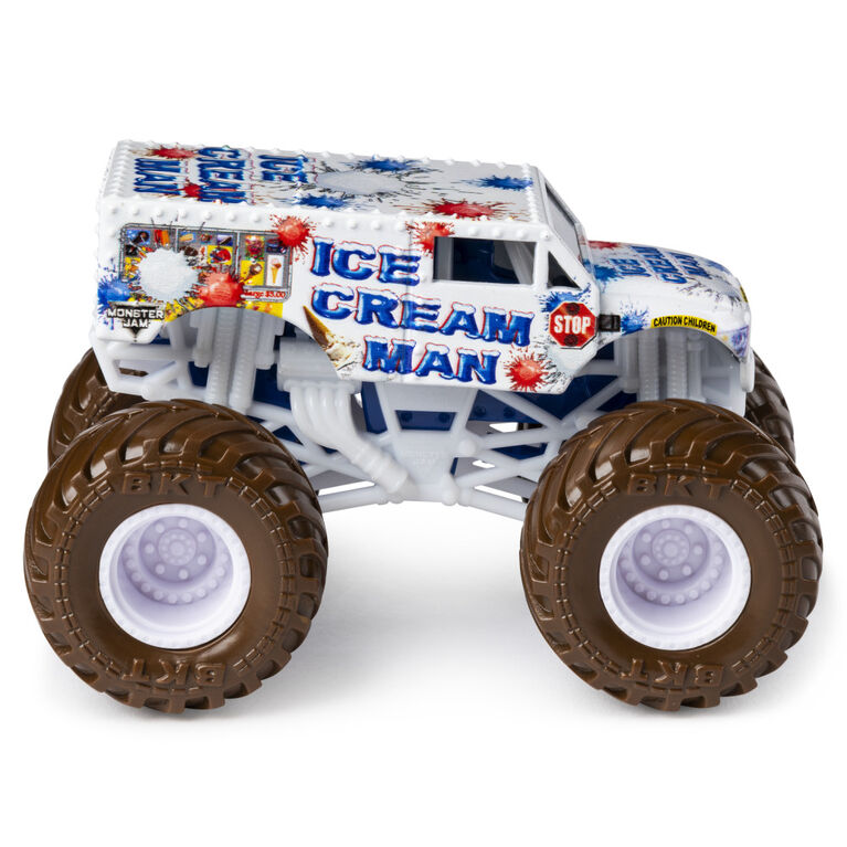 Monster Jam, Official Ice Cream Man Monster Truck, Die-Cast Vehicle, Arena Favorites Series, 1:64 Scale