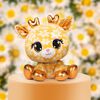 P.Lushes Designer Fashion Pets, Daisy Doemei, biche en peluche de luxe, jaune/or, 15,2 cm