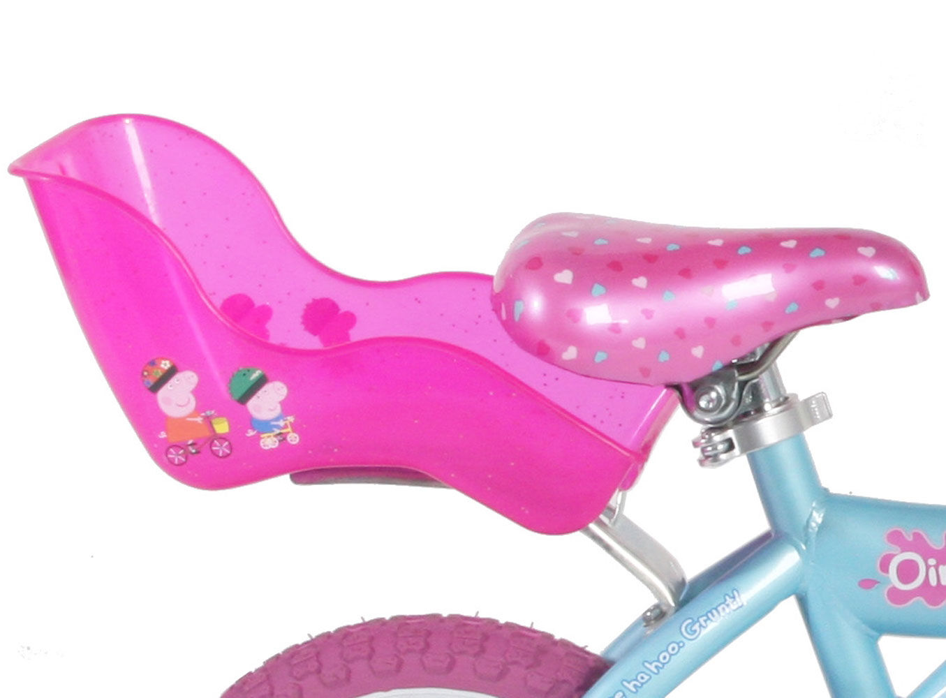 peppa pig bike with doll seat